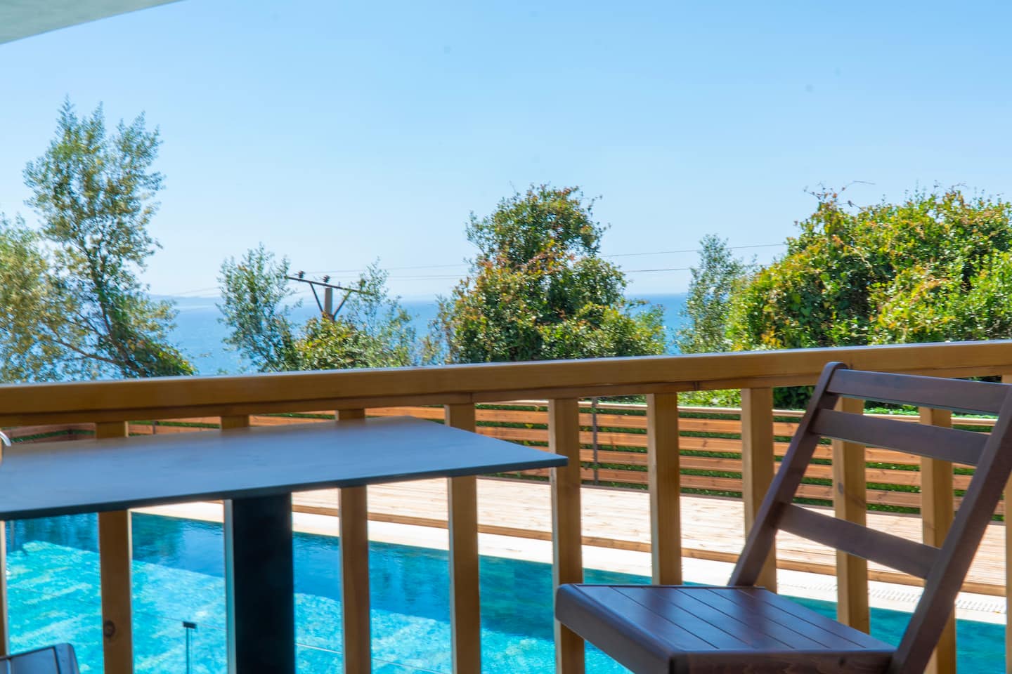The Ionian coast seen from the balcony